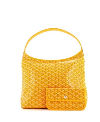Холст с нанесенным принтом Goyard Boheme Hobo, бывший в употреблении
