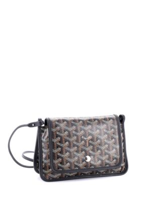 Бывший в употреблении бумажник-клатч Goyard Plumet из холщовой ткани с печатным покрытием