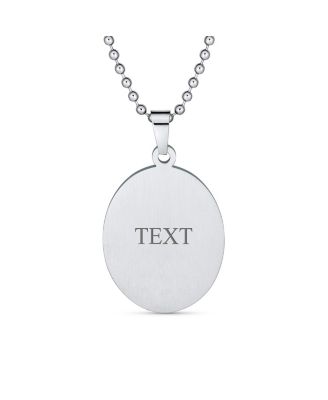 Oval Sacred Heart Jesus Pendant Necklace Silver Stainless Steel Medallion