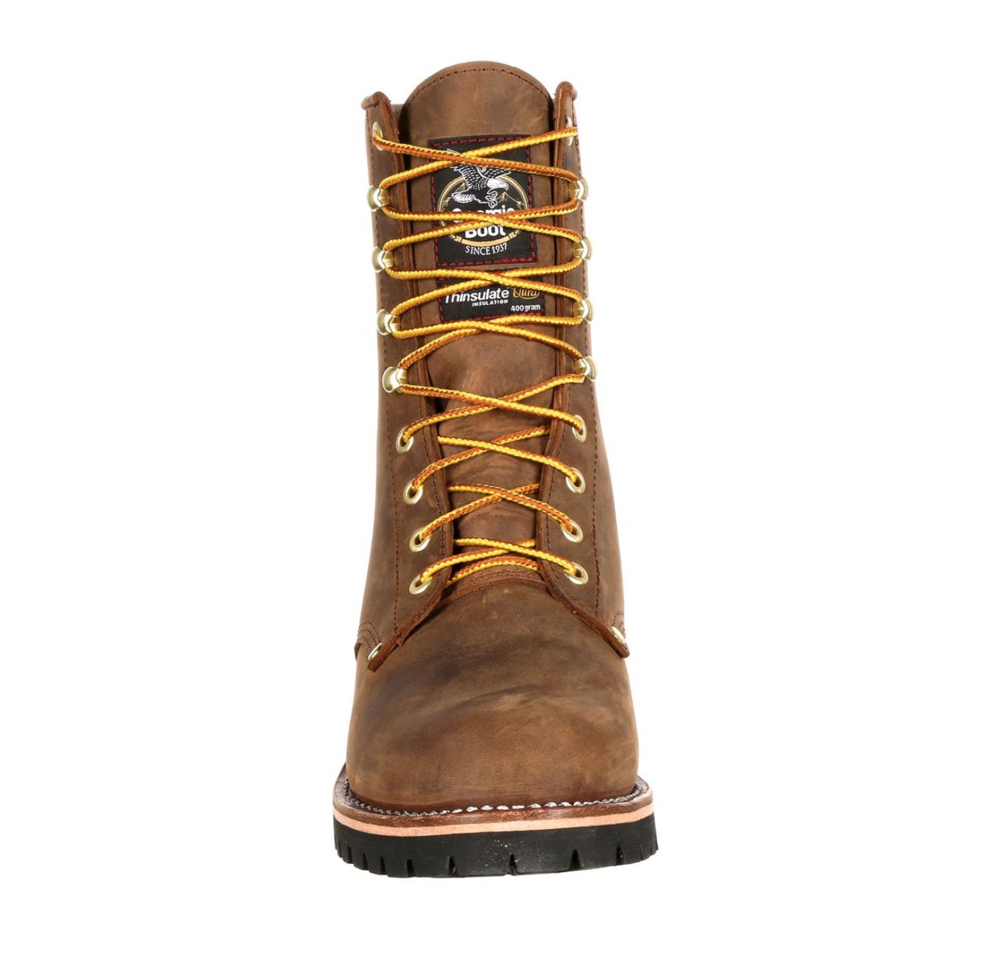 Мужские ботинки GEORGIA BOOT Steel Toe Waterproof 400G Insulated Logger Work Boot, цвет: Коричневый — фото 2