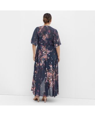 Платье с принтом CITY CHIC Plus Size Lovers Lane в стиле городского ШИКА