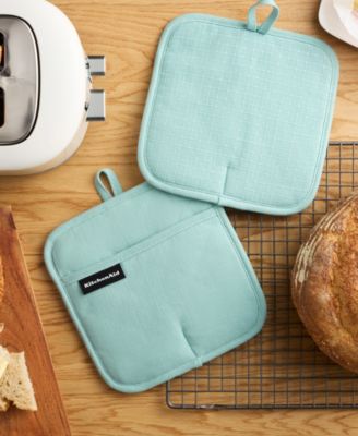 Gourmet Series Gridlines Pot Holder Set, Pack of 2