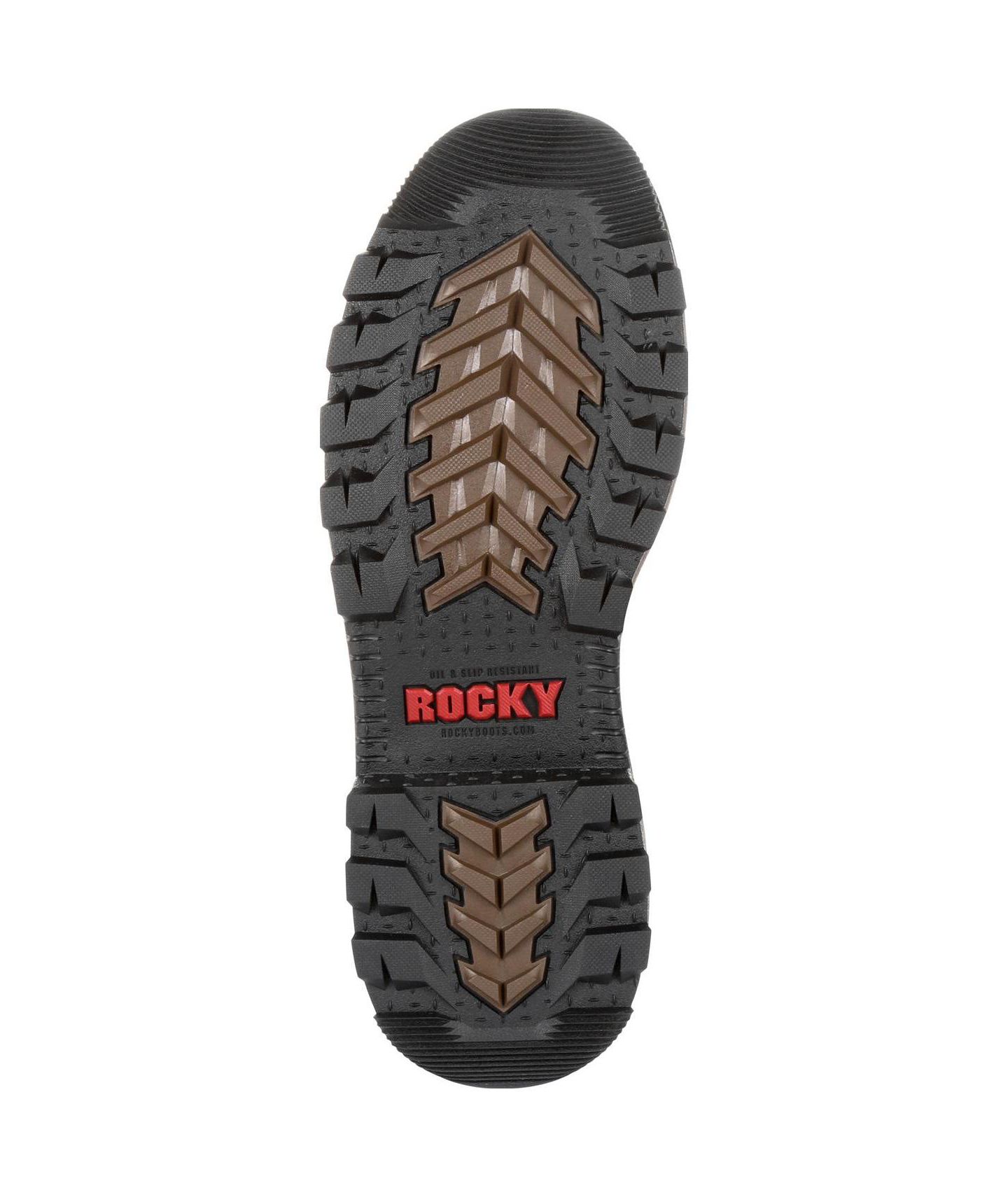 Мужские ботинки ROCKY Rams Horn Waterproof Work Boot, цвет: Тёмный коричневый — фото 2