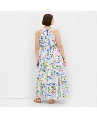 Plus Size Island Breeze Maxi Dress