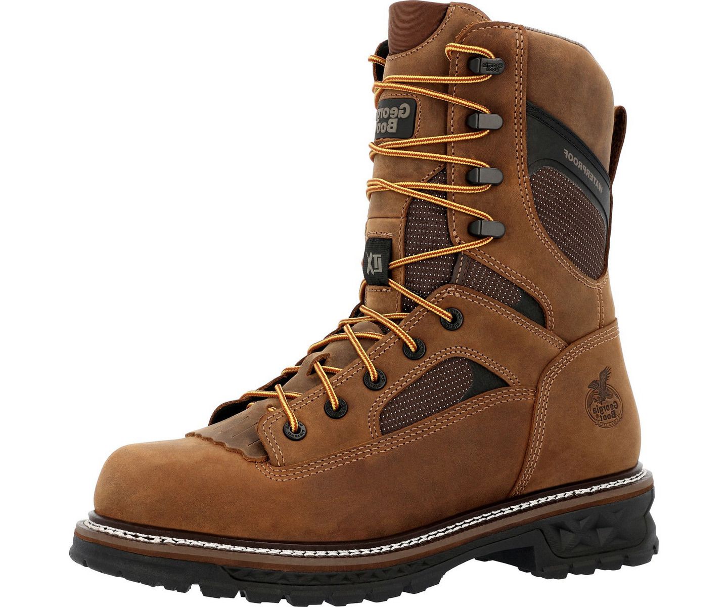 Мужские ботинки GEORGIA BOOT Ltx Logger 9" Composite Toe Waterproof Work Boot, цвет: Коричневый — фото 7