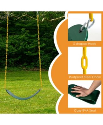 2-Pack Swing Set Swing Seat Replacement and Saucer Tree Swing