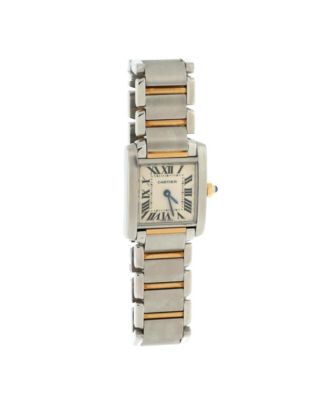 Бывшие в употреблении кварцевые часы Cartier Tank Francaise из нержавеющей стали и золота 20 мм