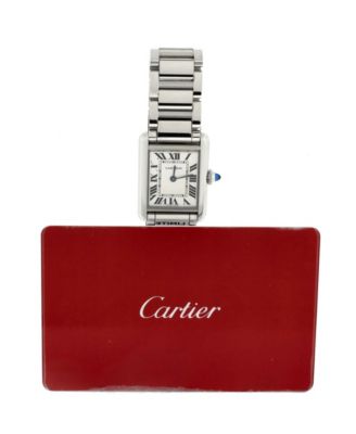 Бывшие в употреблении кварцевые часы Cartier Must de Cartier Tank из нержавеющей стали 22 мм