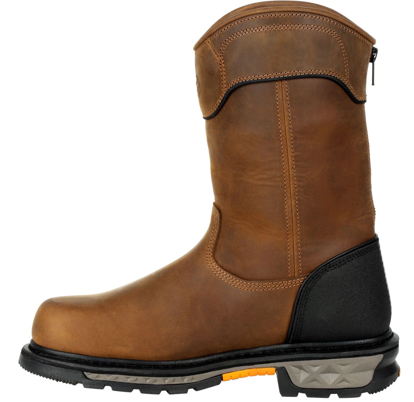 Мужские ботинки GEORGIA BOOT Carbo-Tec LTX Waterproof Composite Toe Pull On Boot, цвет: Чёрный / Коричневый — фото 8
