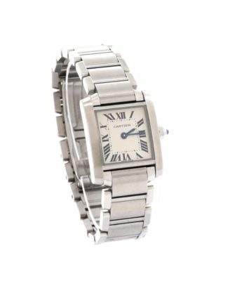 Бывшие в употреблении кварцевые часы Cartier Tank Francaise из нержавеющей стали 20 мм