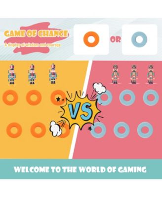 4-in-a-Row Connect Game with Basketball Hoop and Toss Ring