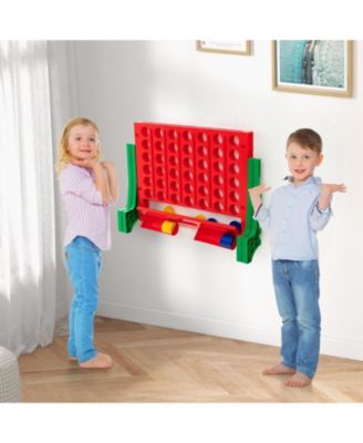 Jumbo 4-to-Score Connect Game Set with Carrying Bag and 42 Coins