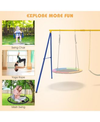 660 LBS Extra-Large A-Shaped Swing Stand with Anti-Slip Footpads