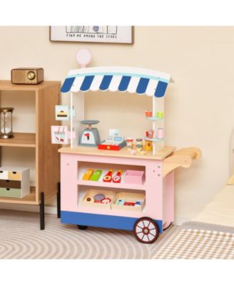 Toy Cart Play Set with POS Machine and Lovely Scale