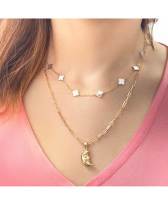 Очаровательный мини-амулет Gold Moon из золота 14 Карат