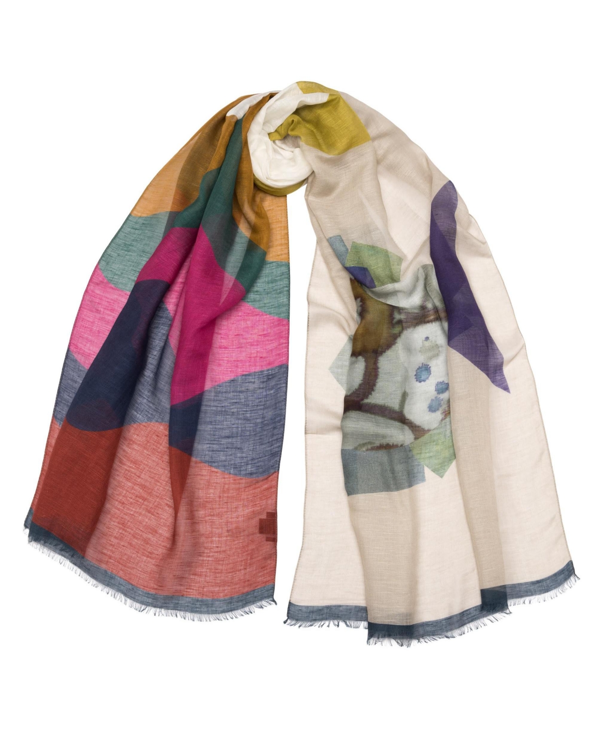 Mare - Modal Linen Scarf/Shawl for Women - Multicolored