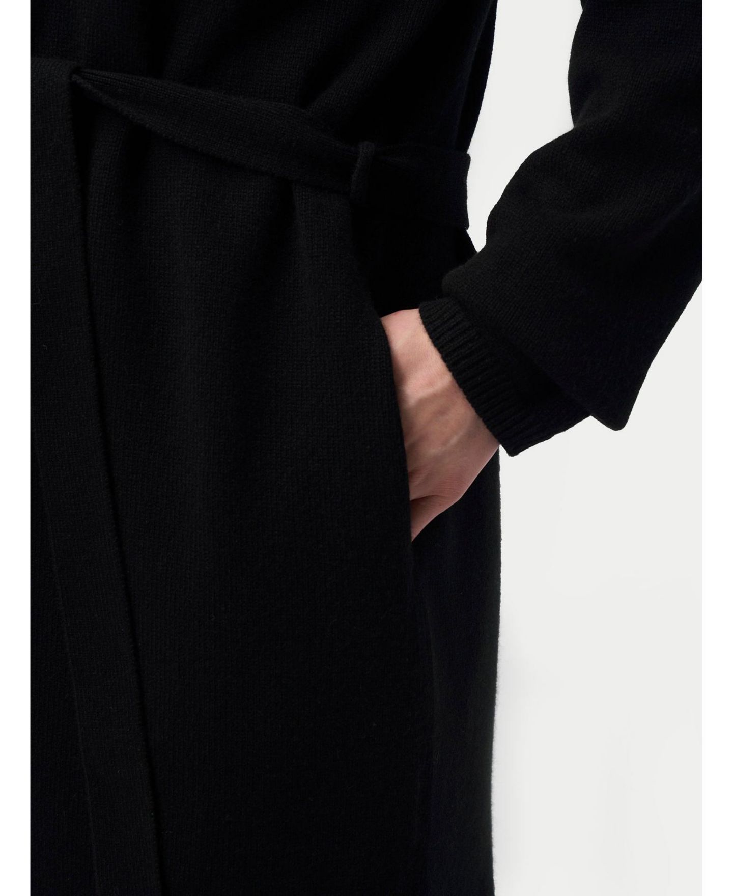Халат Maternity Cashmere — Gobi Cashmere, цвет: Чёрный синий графитовый — фото 5