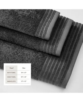 Luxury Combed Cotton 6-Piece Bath Towel Set