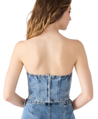 Women's Rina Strapless Denim Corset Top