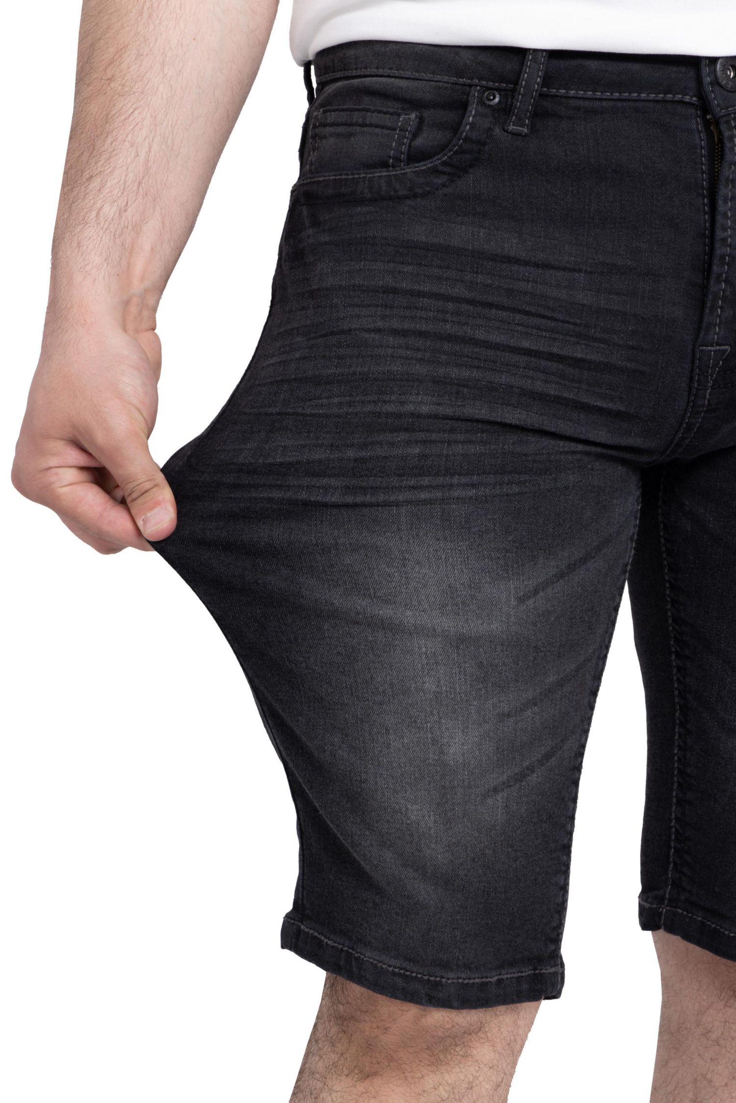 Men's Saddle Stitch Denim Shorts