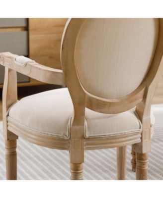 Solid Wood Dining Chair,Set of 2, Cream