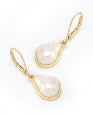 Robert Lee Morris Soho Faux Cultivated Pearl Drop Earrings