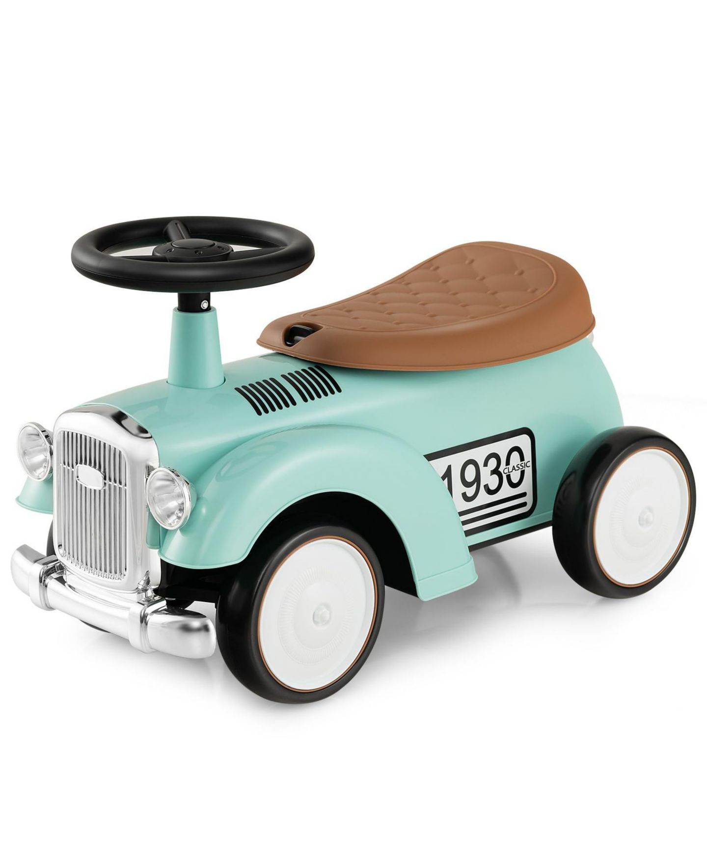 Детская игрушка Mecale Kids Sit to Stand Vehicle with Working Steering Wheel and Under Seat Storage, цвет: Зелёный — фото 9