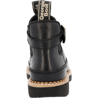 Women's Black Buckle Chelsea Romeo