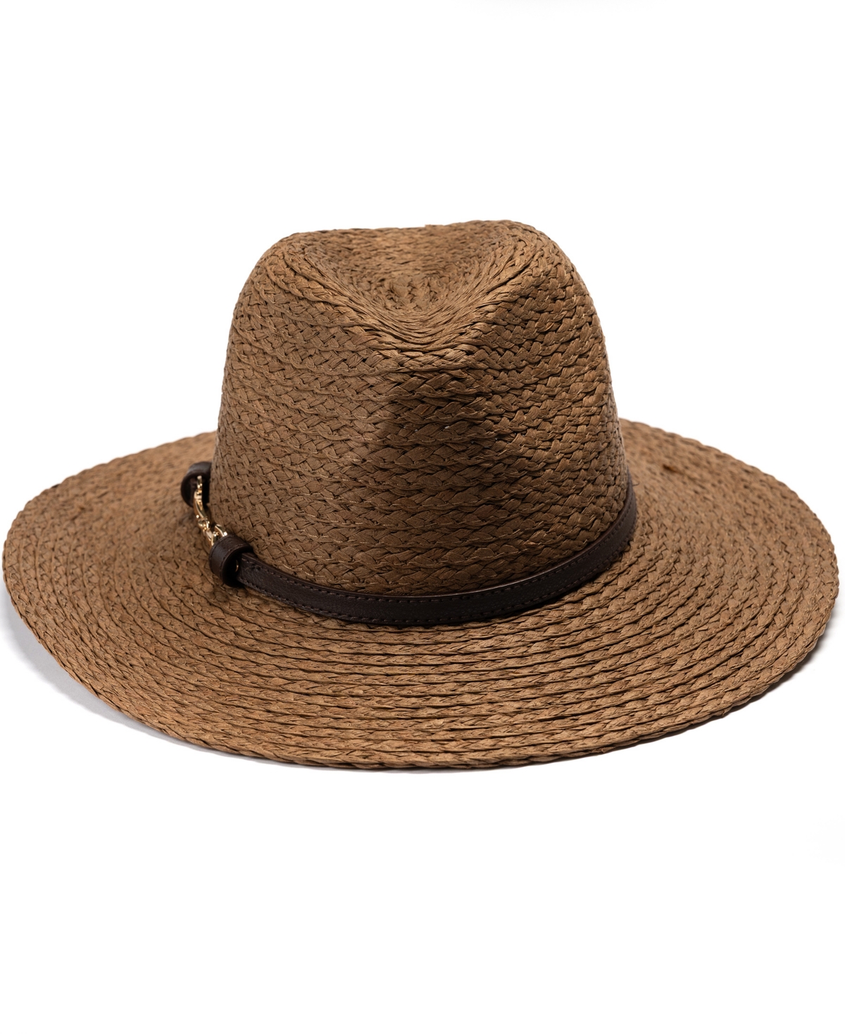 Vince Camuto Panama Hat With Horse Bit Band