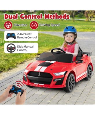 12V Licensed Ford Mustang Shelby GT500 Kids Ride on Car with Remote Control for Kids Aged 3-8