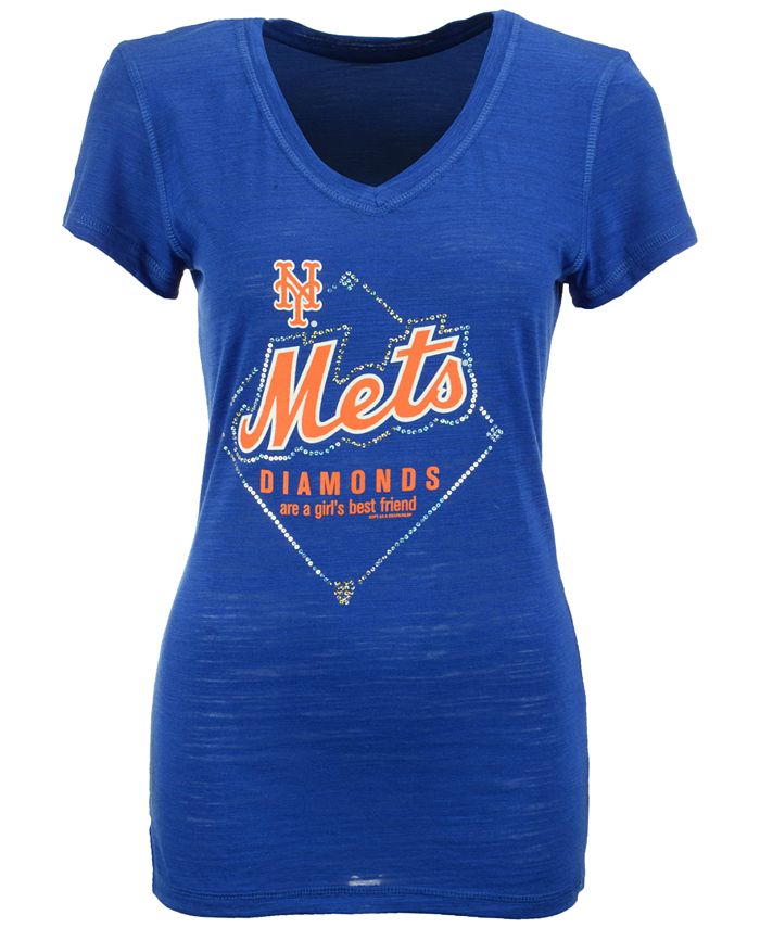 Soft As A Grape Women's New York Mets Diamonds Best Friend T-Shirt - Macy's