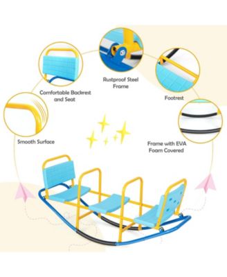 Outdoor Kids Seesaw Swivel Teeter for 3 to 8 Years Old