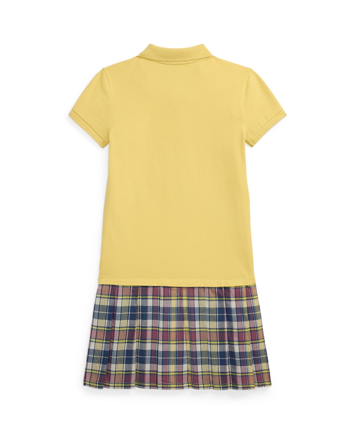 Polo Ralph Lauren Ralph Lauren Plaid-skirt Stretch Mesh Polo Dress