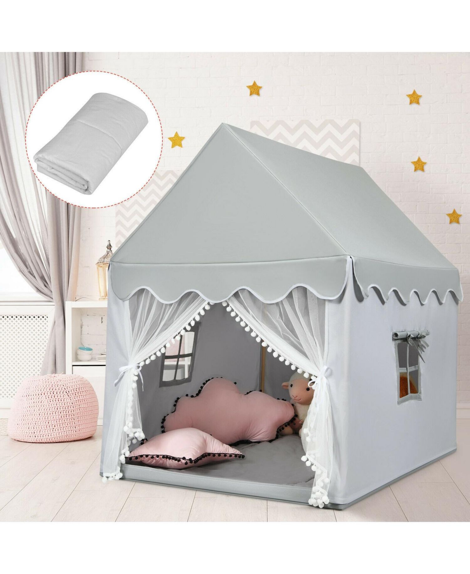 Large Fairy Tent Playhouse with Mat