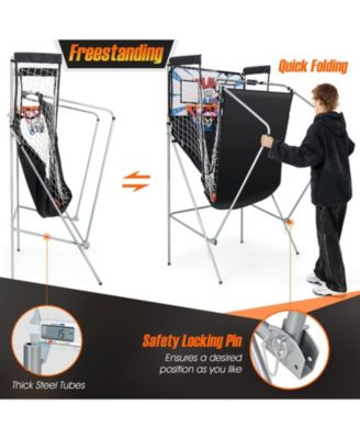 Indoor Double Electronic Basketball Game with 4 Balls