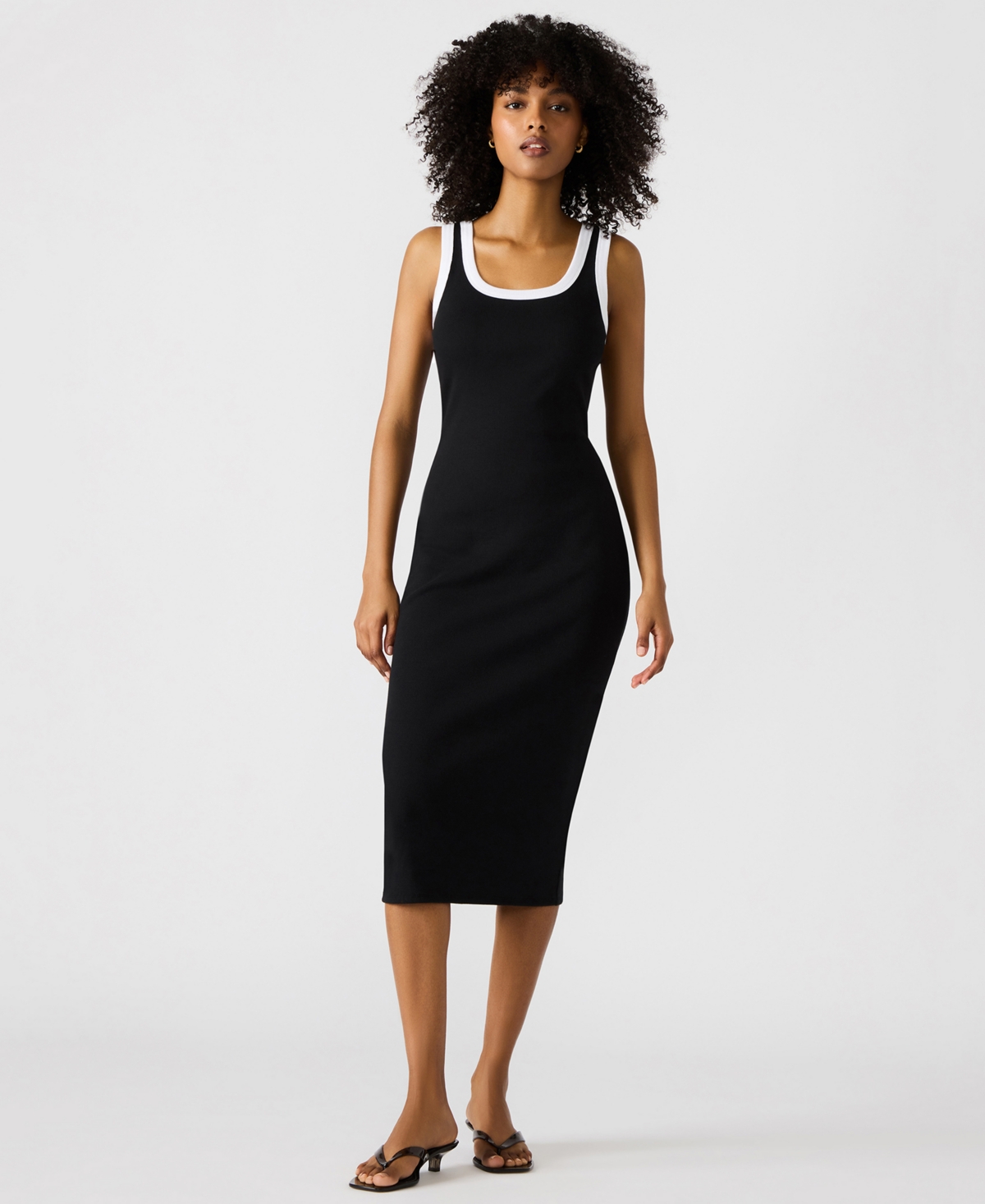 Steve Madden Azalea Cotton Blend Rib Body-con Dress