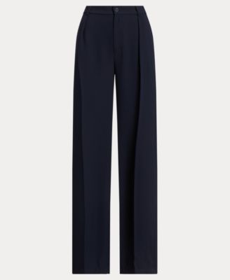 Women's Double-Faced Georgette Wide-Leg Pants