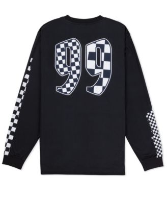 Мужская трикотажная футболка Hurley в клетку с длинным рукавом