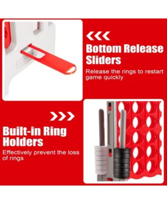 3.5 Feet Tall Jumbo 4-to-Score Giant Game Set with 42 Jumbo Rings