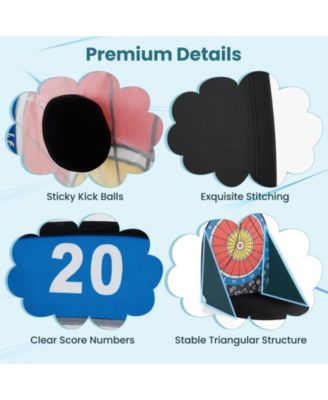Large Dart Board for Kids with 4 Kick Balls
