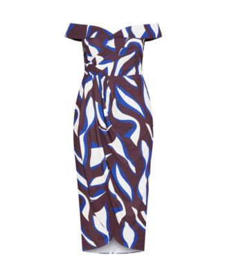 Women's Claire Print Off Shoulder Dress