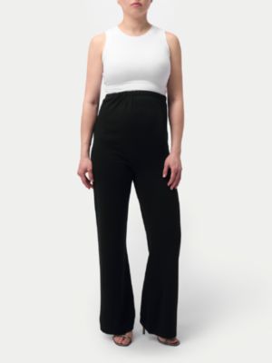 Широкие трикотажные кашемировые брюки для беременных из кашемира Gobi Cashmere