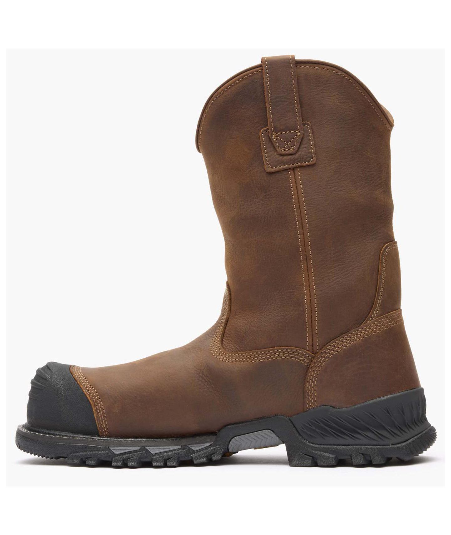 Мужские ботинки GEORGIA BOOT Rumbler Composite Toe Waterproof Pull-on Work Boot, цвет: Чёрный / Коричневый — фото 4