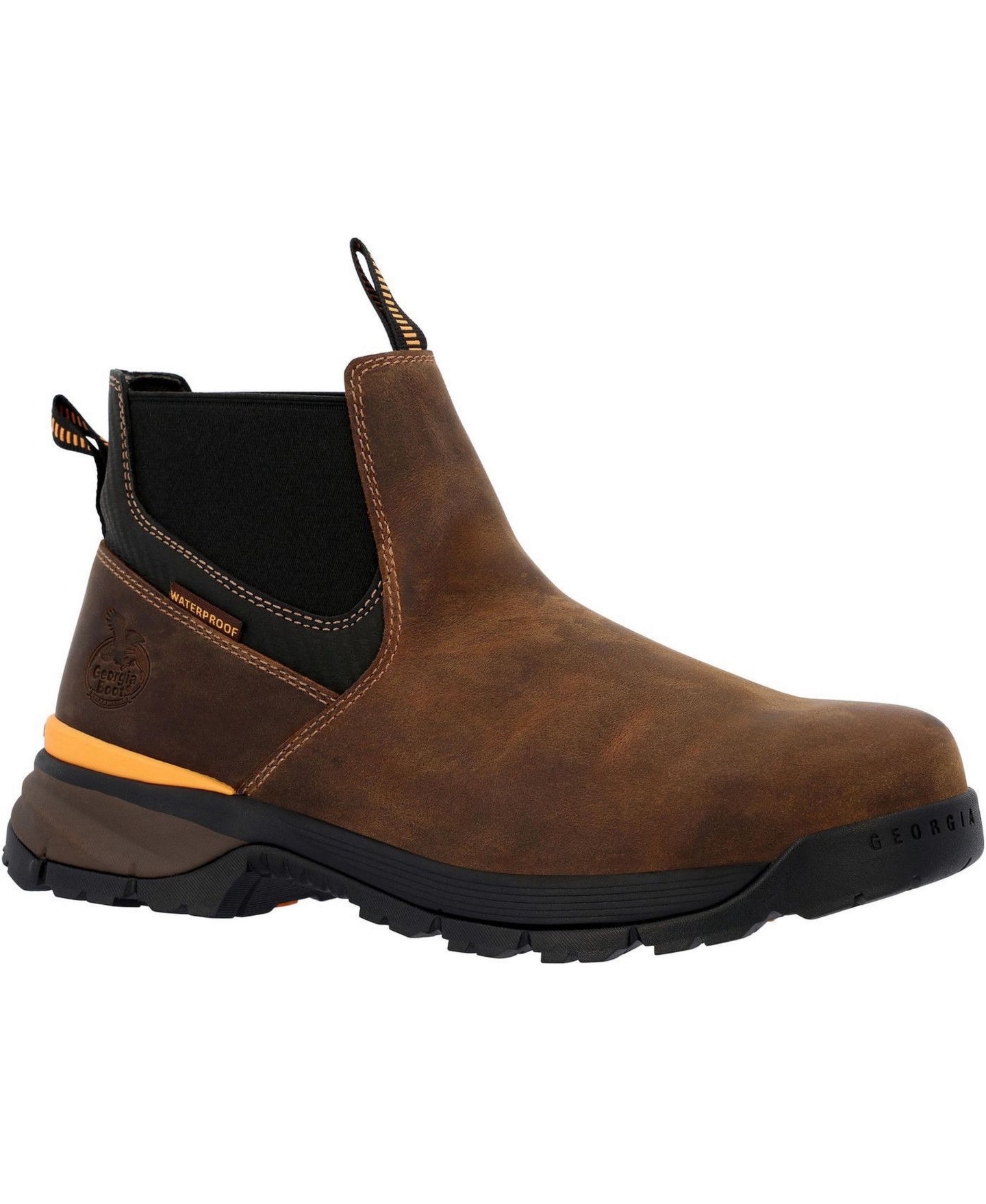Мужские ботинки GEORGIA BOOT Tbd Waterproof Chelsea Work Boot, цвет: Коричневый — фото 2