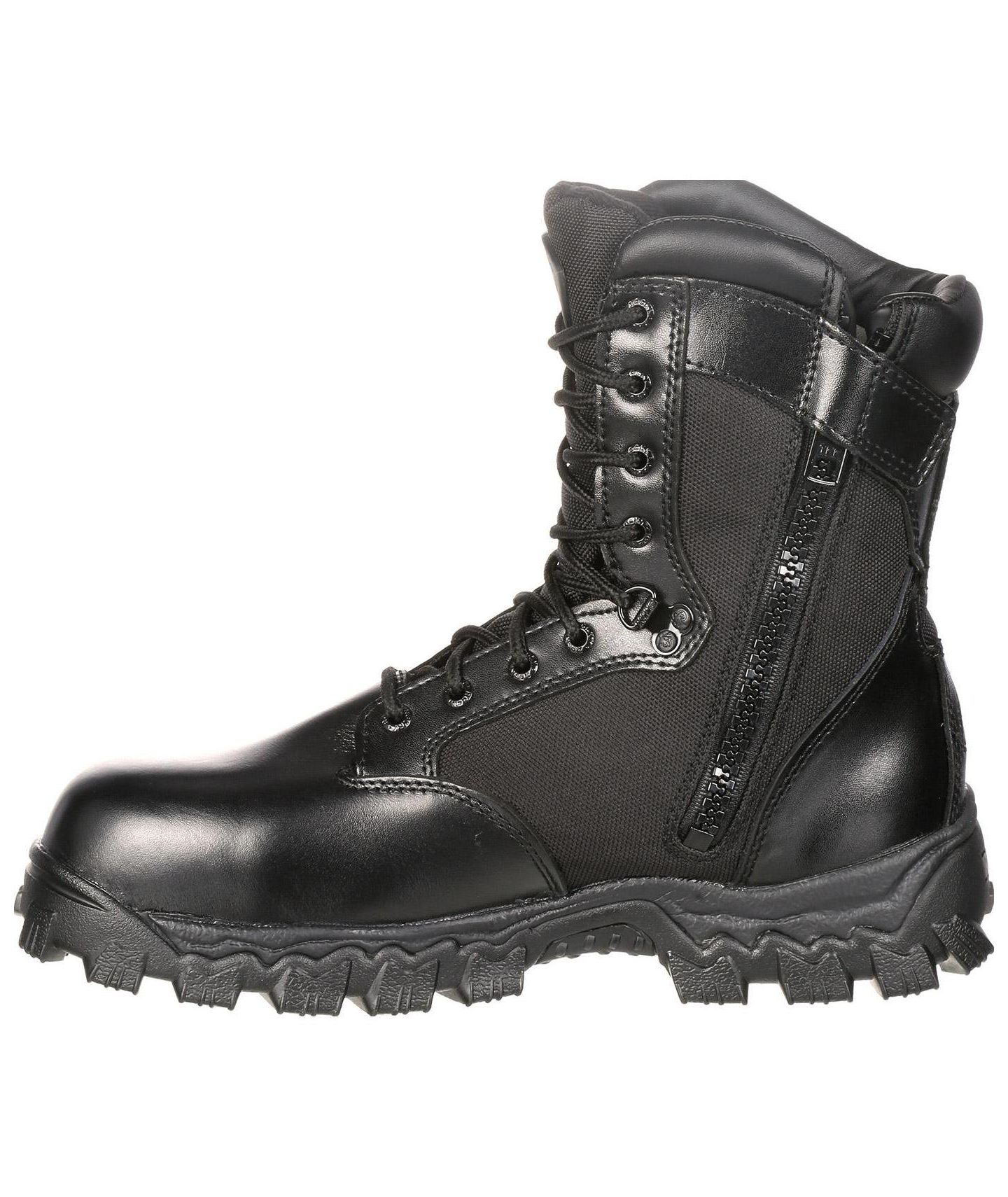 Мужские ботинки ROCKY Alpha Force Side Zip 400G Insulated Public Service Boot, цвет: Чёрный — фото 4