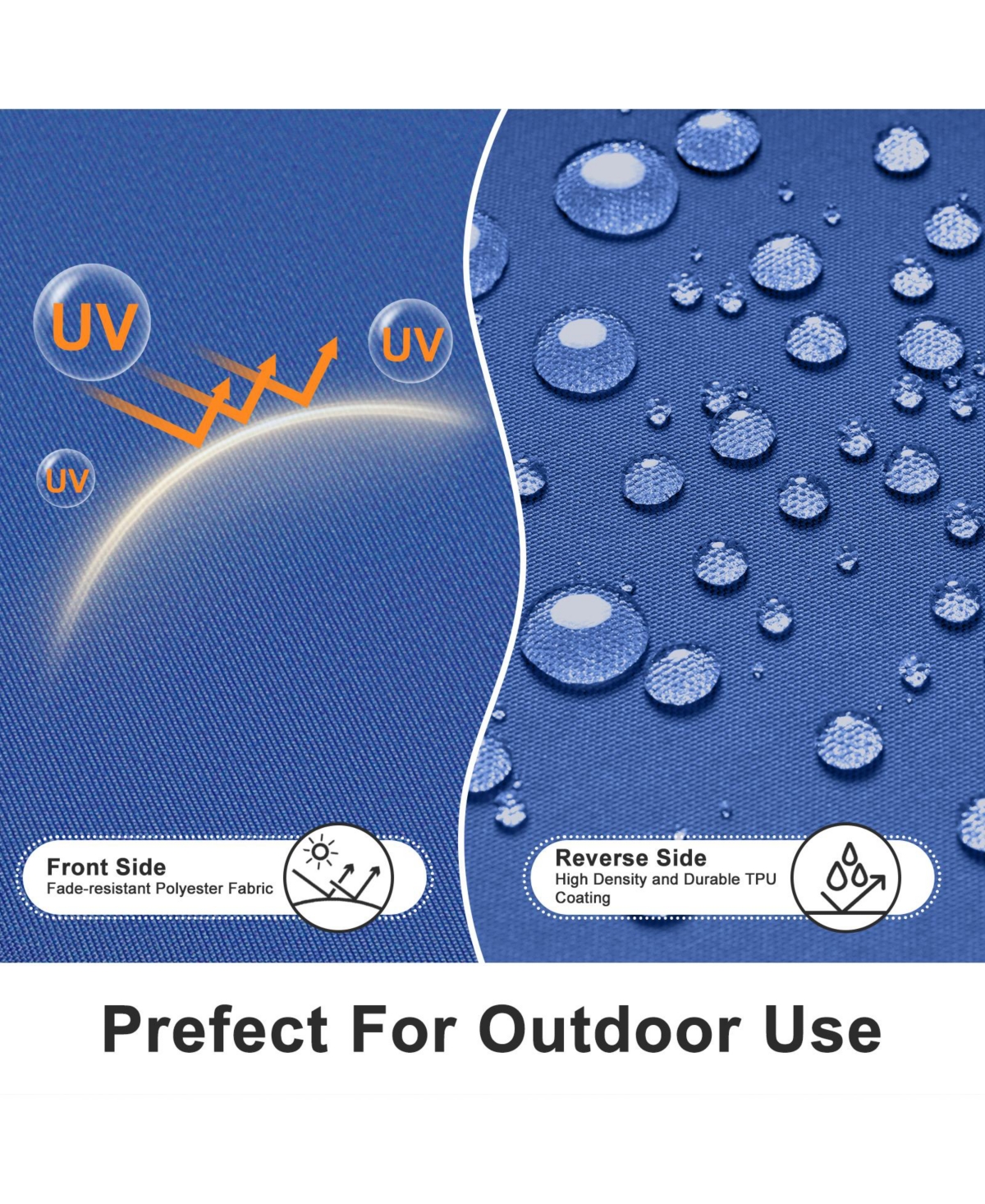 Aoodor Outdoor Chair Cushion W21''xD21''Soft and Fade-resistant Polyester, Invisible Zipper for Easy Cleaning, Two Sets of Ties High Adaptability,