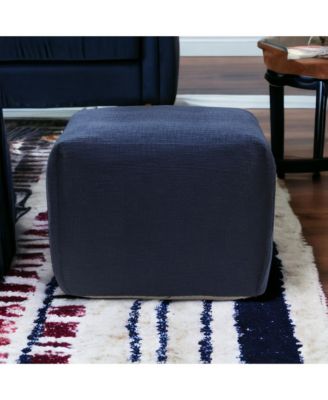 Cotton Ottoman for Comfortable Footrest and Living Room Accent