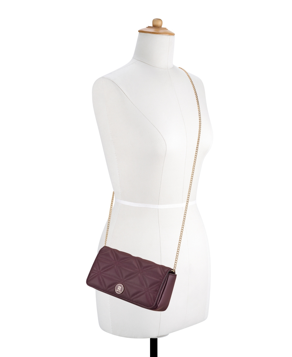 Nine West Harland Phone Case Crossbody Clutch Bag In Purple