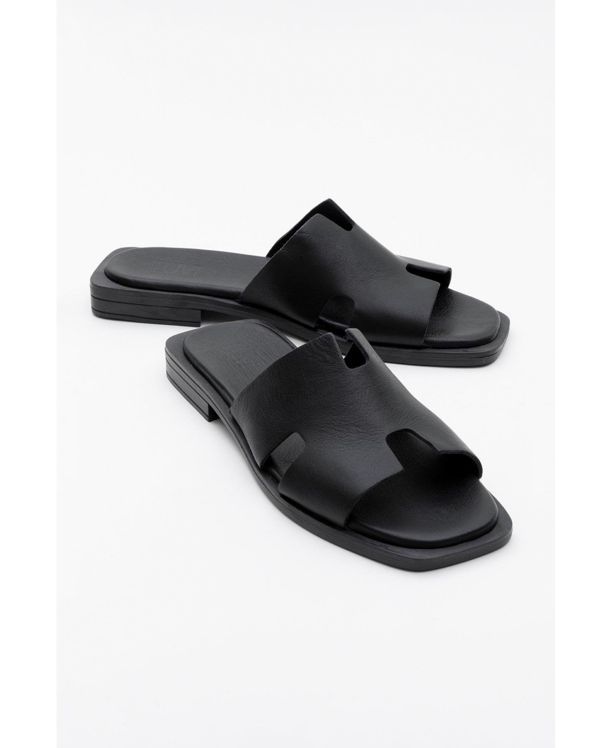 Jez Leather Slide Sandal (Women) - Beige suede leather