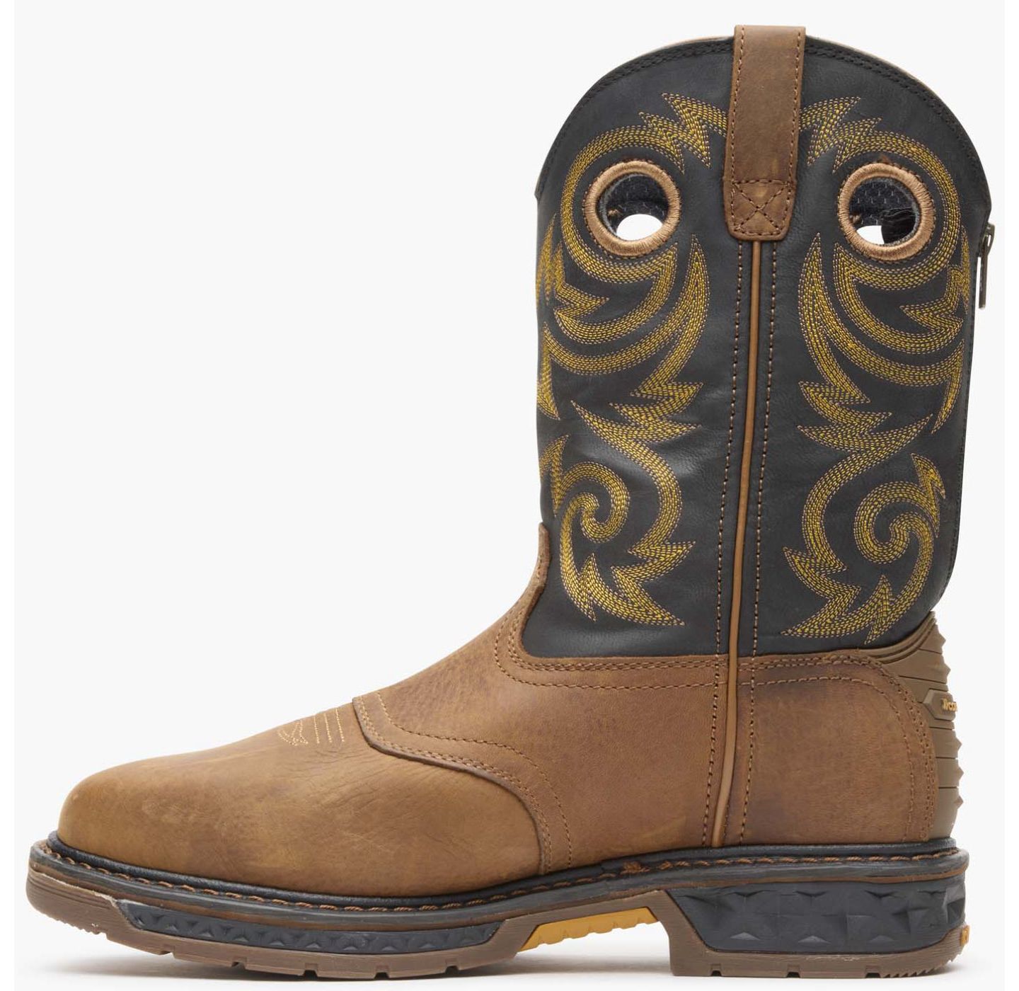 Мужские ботинки GEORGIA BOOT Carbo-Tec LT Steel Toe Waterproof Pull On Work Boot, цвет: Чёрный / Коричневый — фото 5